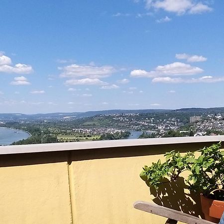 Rheinblick Am Rheinsteig Zur Festung Ehrenbreitstein Mit Balkon Und Sauna Urbar  المظهر الخارجي الصورة