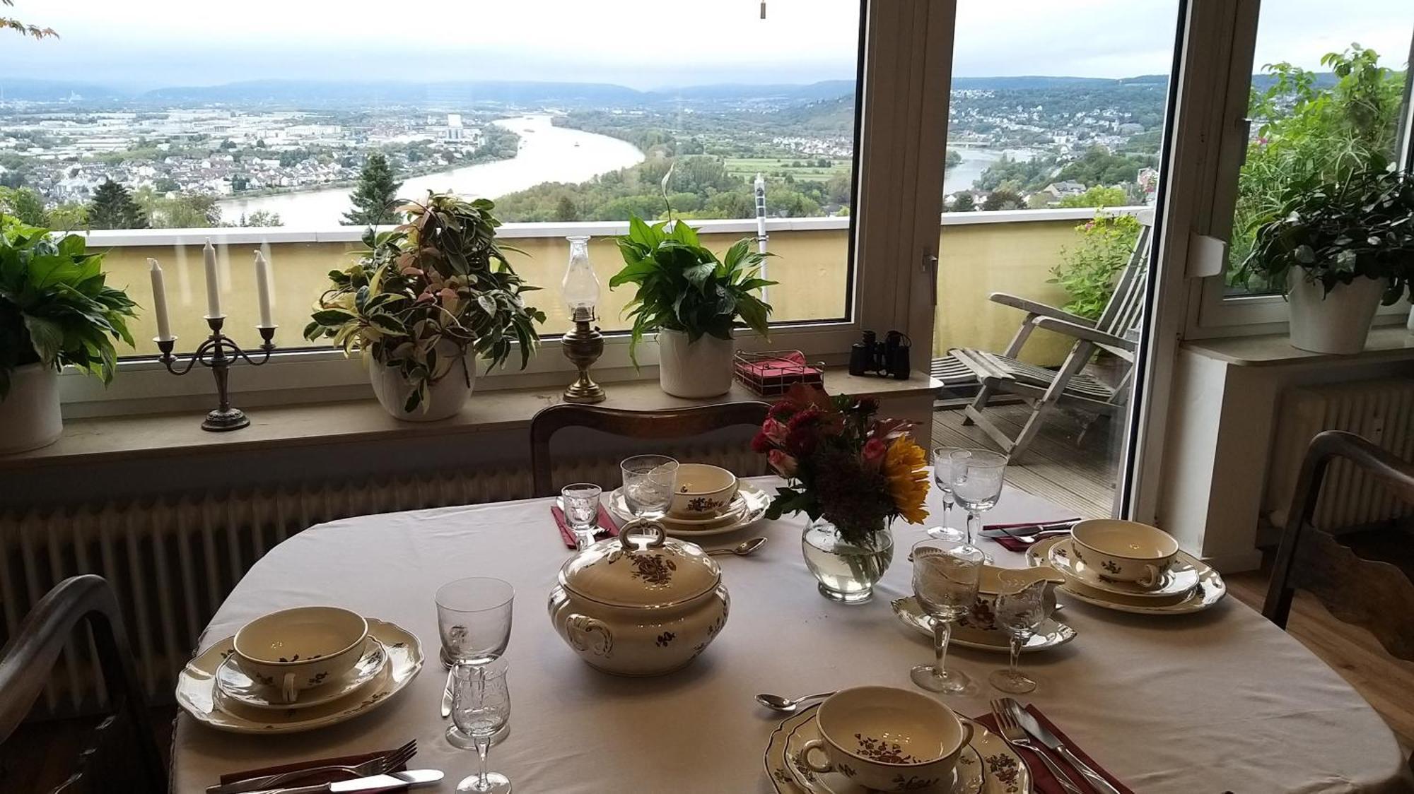 Rheinblick Am Rheinsteig Zur Festung Ehrenbreitstein Mit Balkon Und Sauna Urbar  المظهر الخارجي الصورة